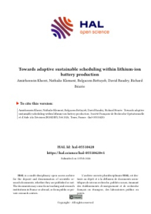 Towards adaptive sustainable